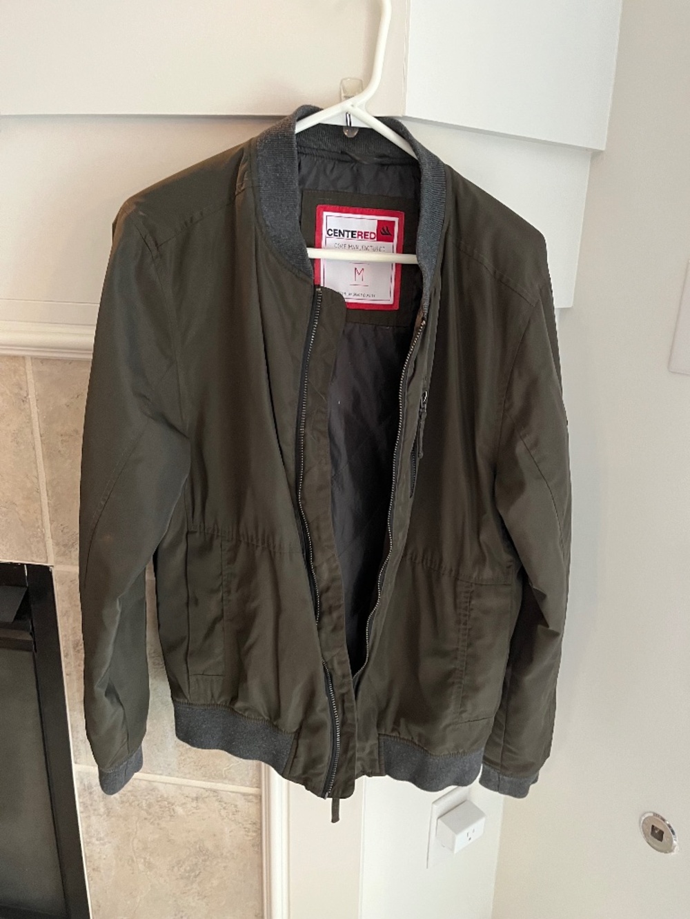 Nylon bomber-style Men's jacket